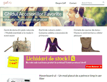 Tablet Screenshot of gaf.ro